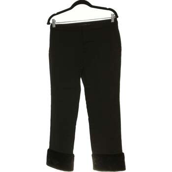 Vêtements Femme Pantalons Zara pantalon droit femme  38 - T2 - M Noir Noir