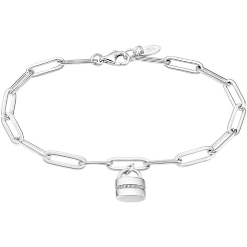 Montres & Bijoux Femme Bracelets Lotus Bracelet  Silver Cadenas Blanc