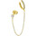 Montres & Bijoux Femme Boucles d'oreilles Lotus Boucle d'oreille ear cuff  Silver dorée oxyde Jaune