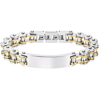 Montres & Bijoux Homme Bracelets Lotus Bracelet homme  acier bicolore doré et argent

t Blanc