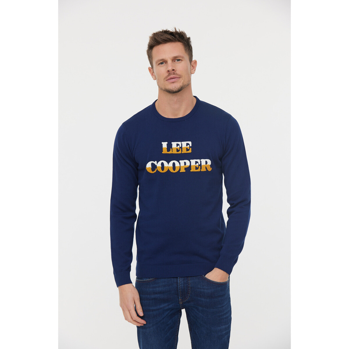 Vêtements Homme Pulls Lee Cooper Pull CLUZALI Marine Bleu