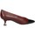 Chaussures Femme Escarpins Unisa Jumo talons Femme Bordeaux et noir Rouge