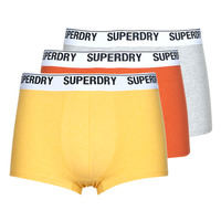 Sous-vêtements Homme Boxers Superdry TRUNK MULTI TRIPLE PACK Orange / Jaune / Gris
