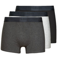 Sous-vêtements Homme Boxers Superdry BOXER MULTI TRIPLE PACK Black/Charcoal/Grey