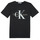 Vêtements Enfant T-shirts manches courtes Calvin Klein Jeans MONOGRAM LOGO T-SHIRT Noir