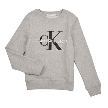 Vêtements Enfant Sweats Calvin Klein Jeans MONOGRAM LOGO Gris