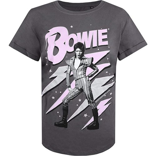Vêtements Femme T-shirts manches longues David Bowie  Violet