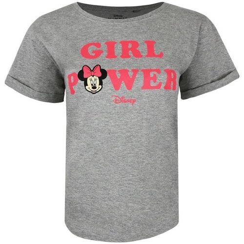 Vêtements Femme T-shirts manches longues Disney Girl Power Gris
