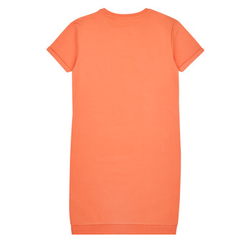 Guess ROLLED UP SLEEVES TERRY DRESS Orange