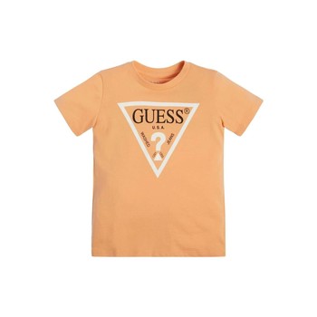 Vêtements Garçon T-shirts manches courtes Guess SS TSHIRT CORE Orange
