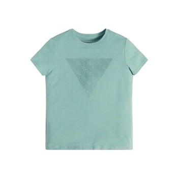 Vêtements Garçon T-shirts manches courtes marrone Guess SS T SHIRT Bleu