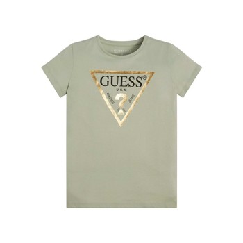 Vêtements Fille T-shirts manlogo courtes HMVZLA Guess SS T SHIRT CORE Vert