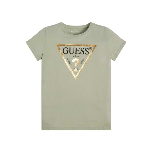 Vêtements Fille T-shirts manches courtes mini Guess SS T SHIRT CORE Vert