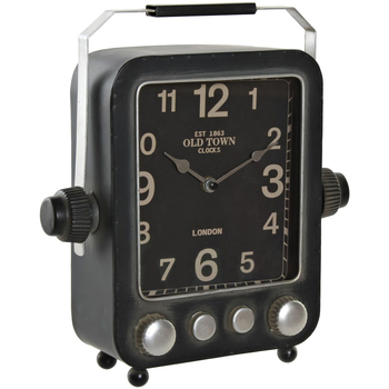 Maison & Déco Horloges Item International Horloge rétro en métal gris Gris