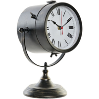 Maison & Déco Horloges Item International Horloge sur pied rétro en métal noir patiné or Noir
