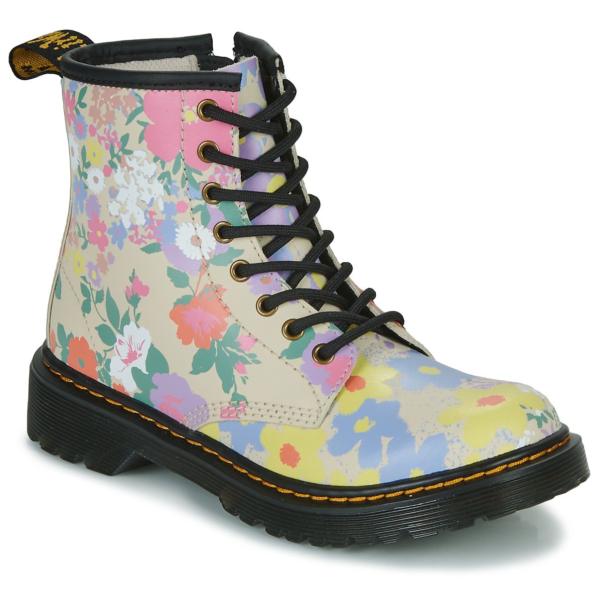 Chaussures Fille National Gallery x Dr Martens 1460 J Beige / Multicolore