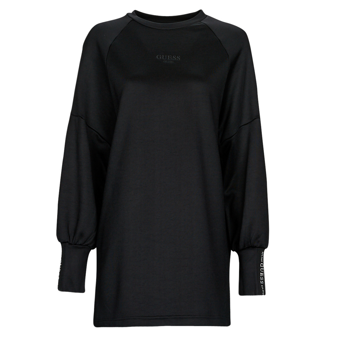 Vêtements Femme Robes courtes Guess PEACH CARMINA DRESS Noir