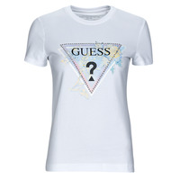 Vêtements Femme T-shirts manches courtes Guess SS CN ALVA TEE Blanc
