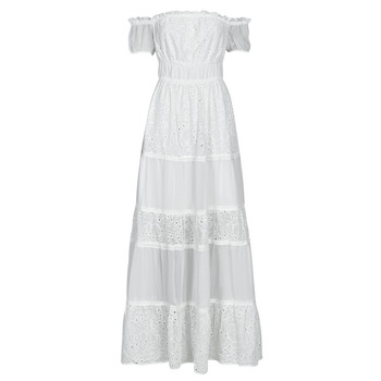 Vêtements Femme Robes longues Guess ZENA LONG DRESS Blanc