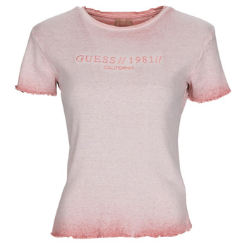 Vêtements Femme T-shirts manches courtes Guess SS CN EDURNE TEE Rose