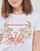 Vêtements Femme T-shirts manches courtes Guess SS CN TRIANGLE FLOWERS TEE Blanc