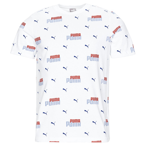 Vêtements Homme T-shirts manches courtes Puma ESS+ LOGO Bed AOP Blanc