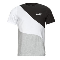 Vêtements Homme T-shirts manches courtes Puma PUMA POWER CAT Noir / Gris / Blanc