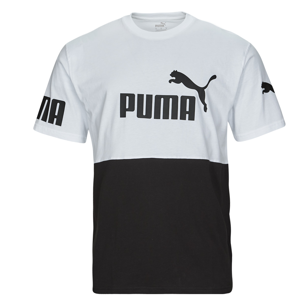 Vêtements Homme T-shirts manches courtes Puma PUMA POWER cinzento Noir / Blanc