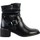 Chaussures Femme Boots The Divine Factory Bottines à Talons Noir