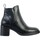 Chaussures Femme Boots The Divine Factory Bottines à Talon Noir