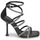 Chaussures Femme Sandales et Nu-pieds MICHAEL Michael Kors IMANI STRAPPY SANDAL Noir / Argenté