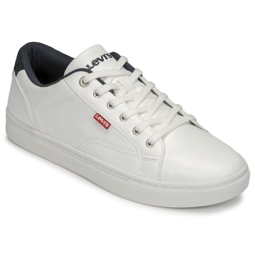 Levi's COURTRIGHT Blanc / Bleu - Chaussures Baskets basses Homme 57,05 €
