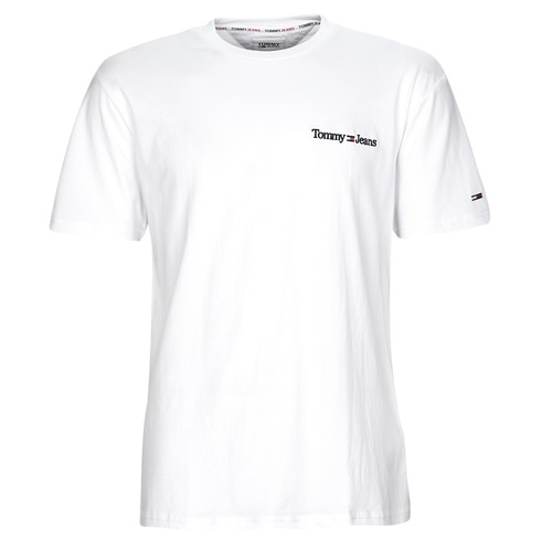 Vêtements Homme T-shirts manches courtes Tommy Sandali Jeans TJM CLSC LINEAR CHEST TEE Blanc