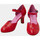 Chaussures Femme Escarpins Antoine Et Lili Chaussure Bérénice Cuir Rouge