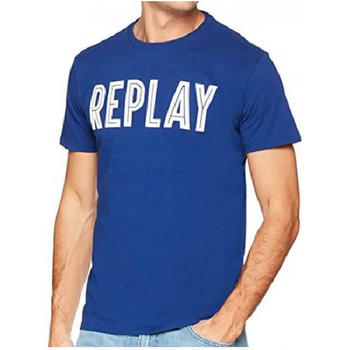 Vêtements T-shirts & Polos Replay Tee shirt  M3478. BLEU ELECTRIQUE BLEU ELECTRIQUE