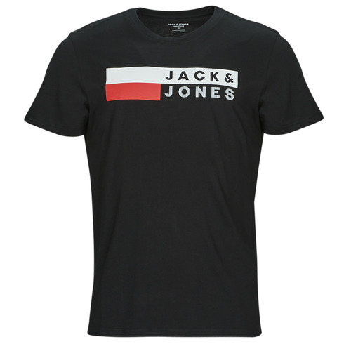 Vêtements Homme T-shirts PFN manches courtes Jack & Jones JJECORP LOGO TEE SS O-NECK Noir