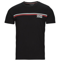 Vêtements Homme T-shirts manches courtes Jack & Jones JJATLAS TEE SS CREW NECK Noir