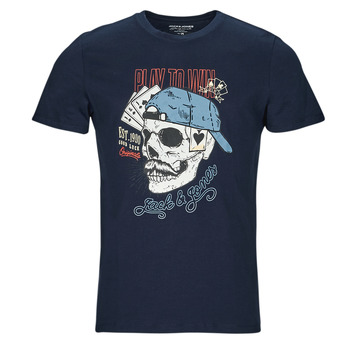 Vêtements Homme T-shirts manches courtes Jack & Jones JORROXBURY TEE SS CREW NECK Marine