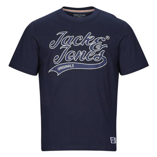 Vêtements Homme T-shirts PFN manches courtes Jack & Jones JORTREVOR UPSCALE SS TEE CREW NECK Marine