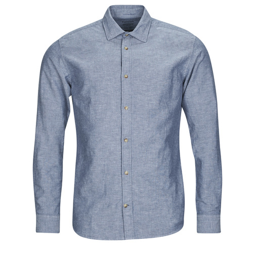 Vêtements Homme Chemises manches longues Jack & Jones JJESUMMER SHIRT L/S Bleu