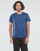 Vêtements Homme Cotton Blend Striped Knitted Polo Shirt SLEEPWEAR-S/S CREW-TOP Bleu / Crème