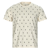 Vêtements Homme T-shirts manches courtes Polo Ralph Lauren SLEEPWEAR-S/S CREW-TOP Crème / Marine