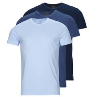Vêtements Homme T-shirts manches courtes Gem Button Cable Polo Jumper to your favourites 3 PACK CREW UNDERSHIRT Bleu / Marine / Bleu ciel