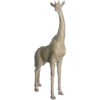 Décoration à Poser Masque Statuettes et figurines Ixia Statue girafe aspect argile 50 cm Beige