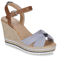 Chaussures Femme Sandales et Nu-pieds Tom Tailor 5390211 Bleu / Marron / Blanc