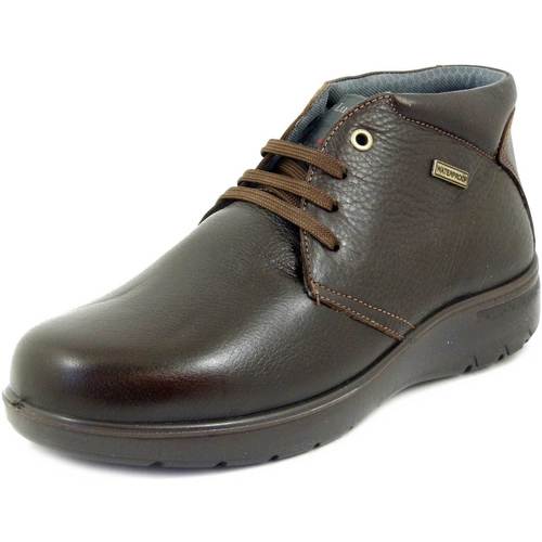 Chaussures Homme Boots Luisetti Housses de coussins, Lacets, Cuir - 31007M Marron