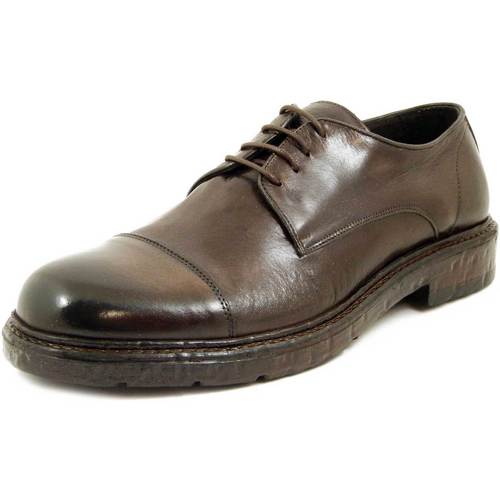 Chaussures Homme Derbies Exton Homme Chaussures, Derby, Cuir douce - 9021 Marron