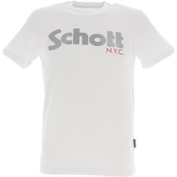Vêtements Homme Kids T-Shirt mit Kronen-Print Weiß Schott T shirt serigraphie logo Blanc