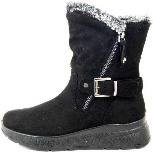 Chaussures Femme Boots Mysoft Bons baisers de, Tissu résistant à l'eau-22M557 Noir