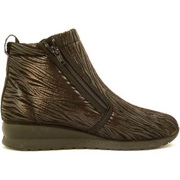 chaussons emanuela  femme chaussures, bottine hiver, zip, textile-2830 